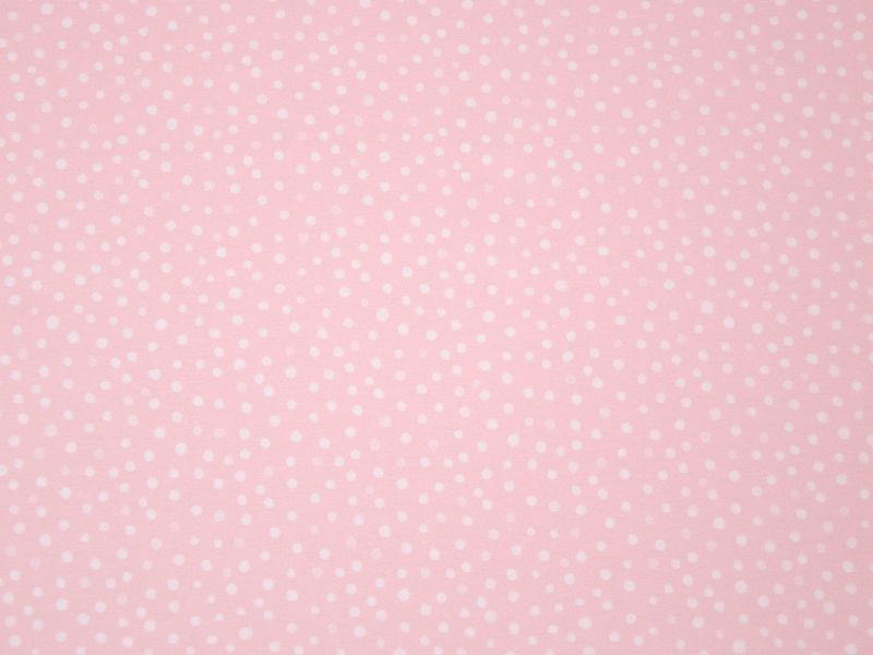 Baumwolljersey Hilco "Watercolor Dots" rosa