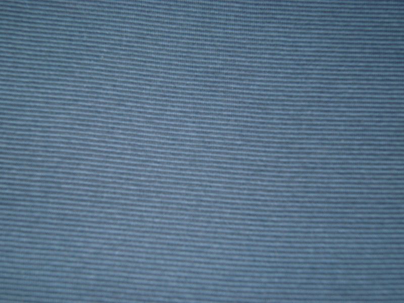 Glattbündchen schmal gestreift jeansblau dunkel - jeansblau