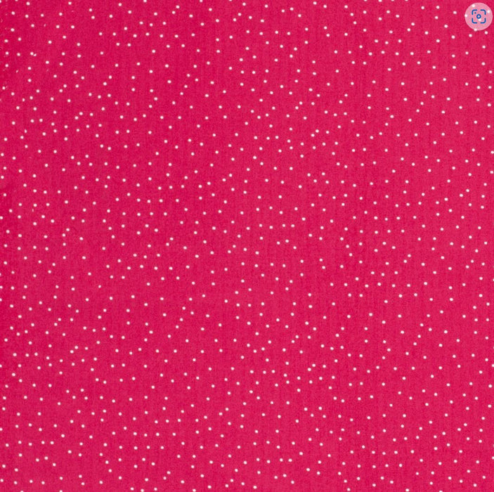 Baumwollpopeline Punkte pink