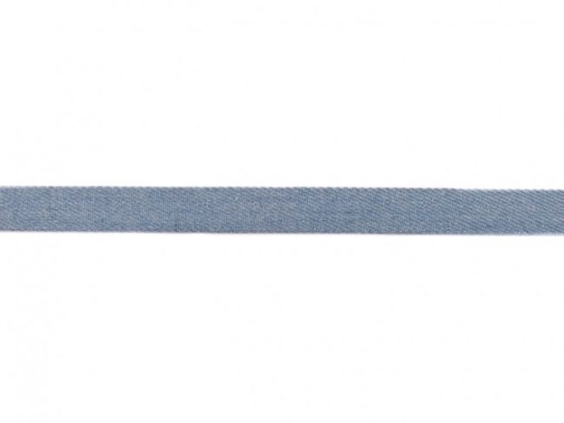 Flachkordel Denim 15 mm hellblau