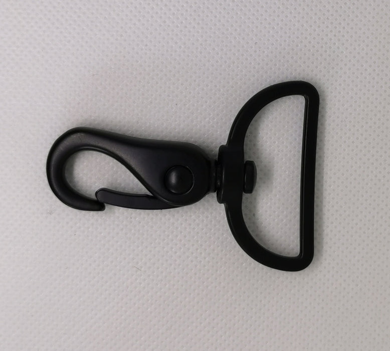 Taschenkarabiner Metall 40mm schwarz matt