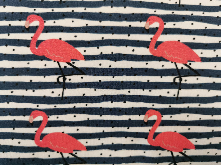Sommersweat streifen Flamingo