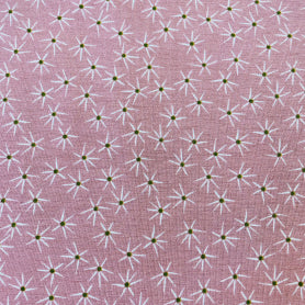 Baumwolljersey bedruckt Blumen rosa