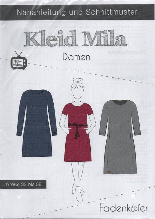 Damen Kleid Mila Gr. 32-58 von Fadenkäfer