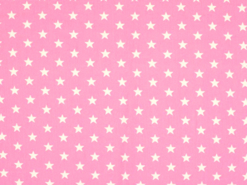 Baumwolljersey Sterne rosa