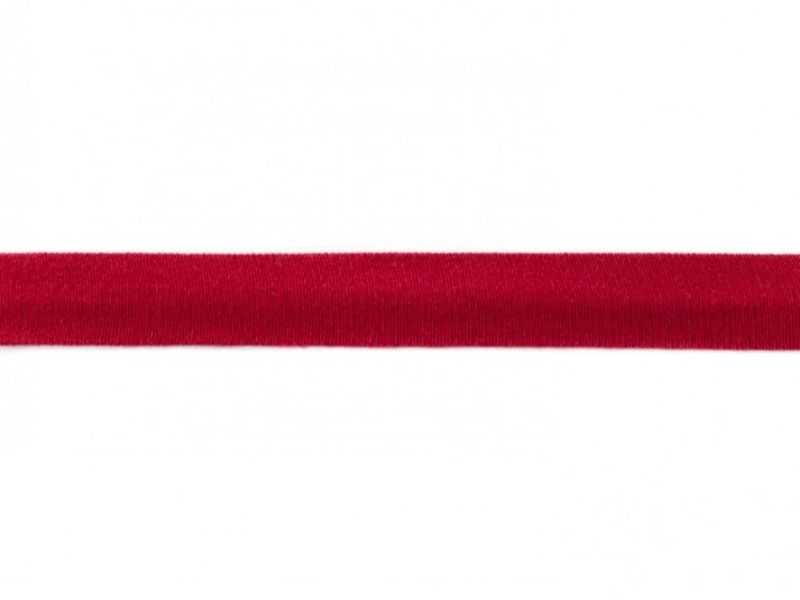 Elastisches Jersey - Schrägband 20 mm dunkelrot
