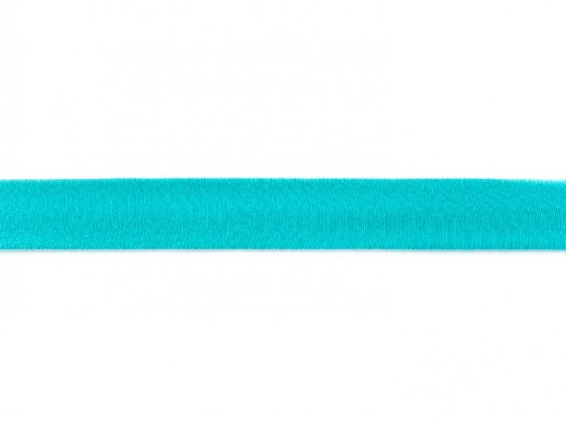Elastisches Jersey - Schrägband 20 mm aquamarine