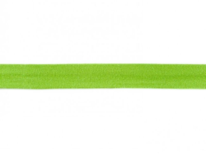 Elastisches Jersey - Schrägband 20 mm lime dunkel