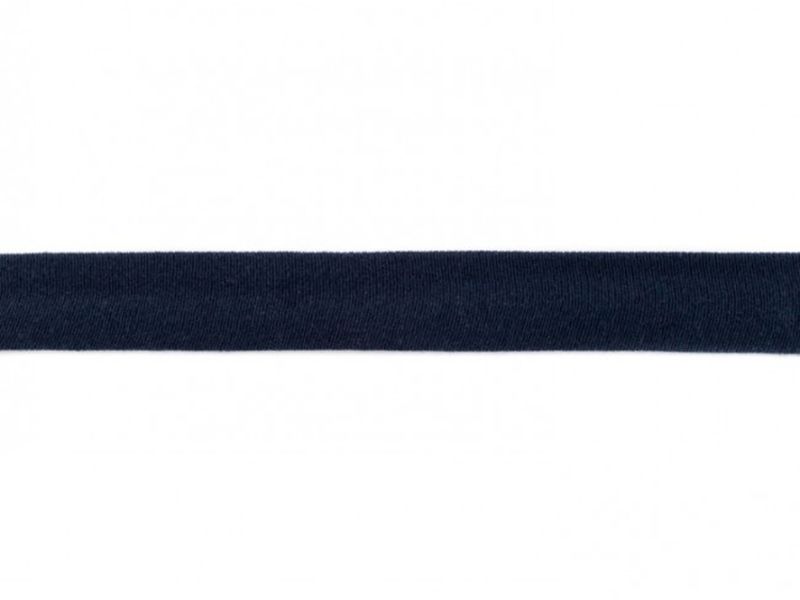 Elastisches Jersey - Schrägband 20 mm marine