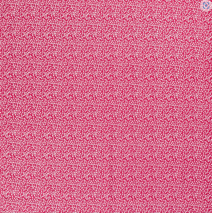 Baumwollpopeline Blätter pink
