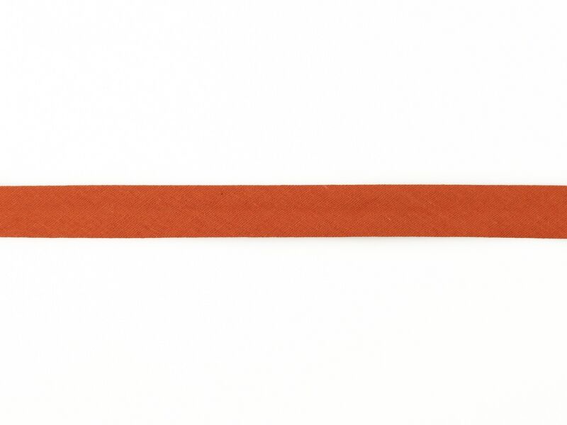 Double Gauze/Musselin - Schrägband 20 mm rost