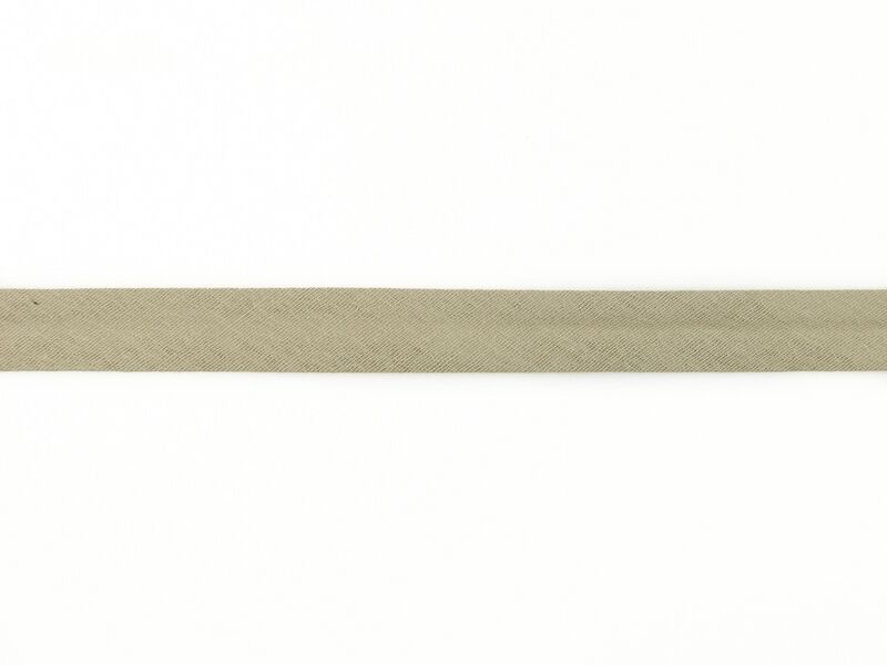 Double Gauze/Musselin - Schrägband 20 mm sand