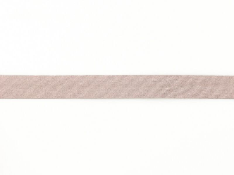 Double Gauze/Musselin - Schrägband 20 mm rosé