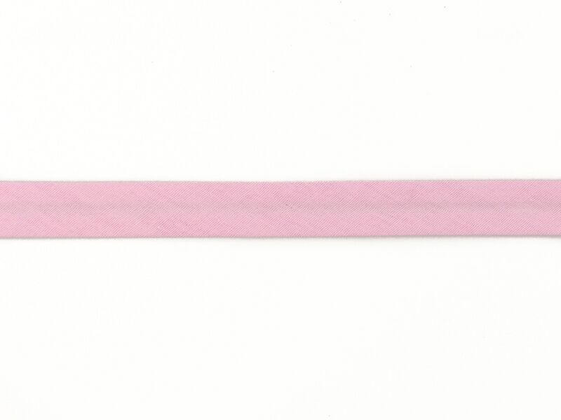 Double Gauze/Musselin - Schrägband 20 mm rosa