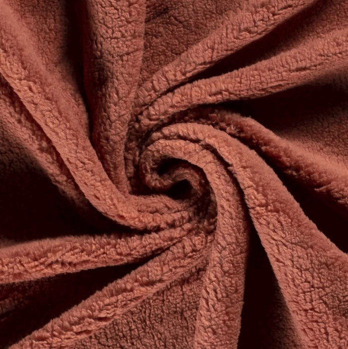 Sherpa Fleece Uni rotes holz