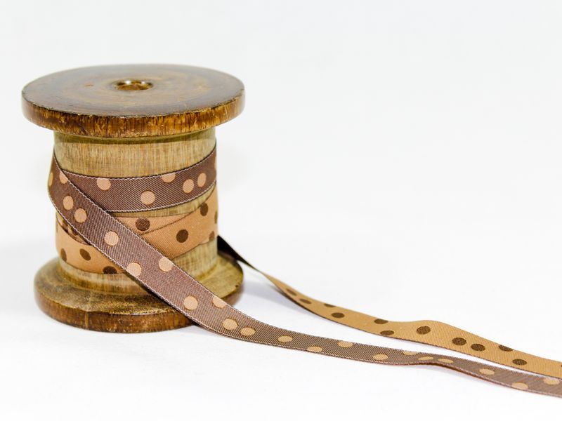 Webband Punkte braun