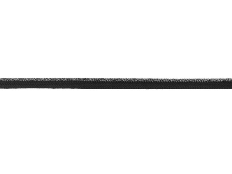 Paspelband Lurex 10 mm schwarz - silber