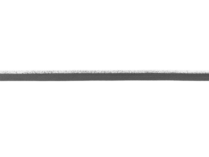 Paspelband Lurex 10 mm grau - silber