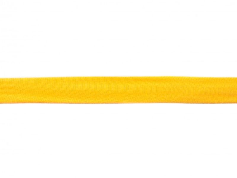 Elastisches Jersey - Schrägband 20 mm gelb