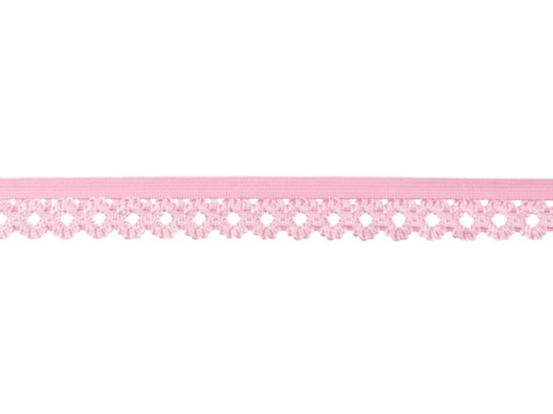 Elastisches Spitzenband 2 cm rosa