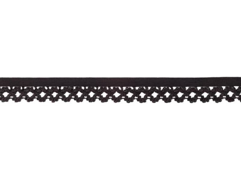 Elastisches Spitzenband 2 cm schwarz