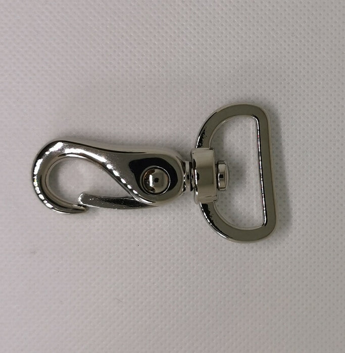 Taschenkarabiner Metall 25mm silber