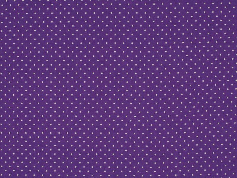 Baumwollstoff Punkte violett