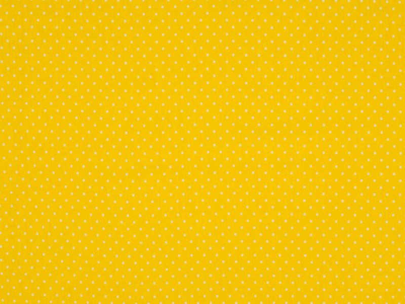 Baumwolljersey Punkte gelb - weiss