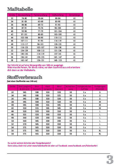 Poloshirt und Kleid Damen von Fadenkäfer