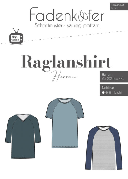 Raglanshirt Herren von Fadenkäfer