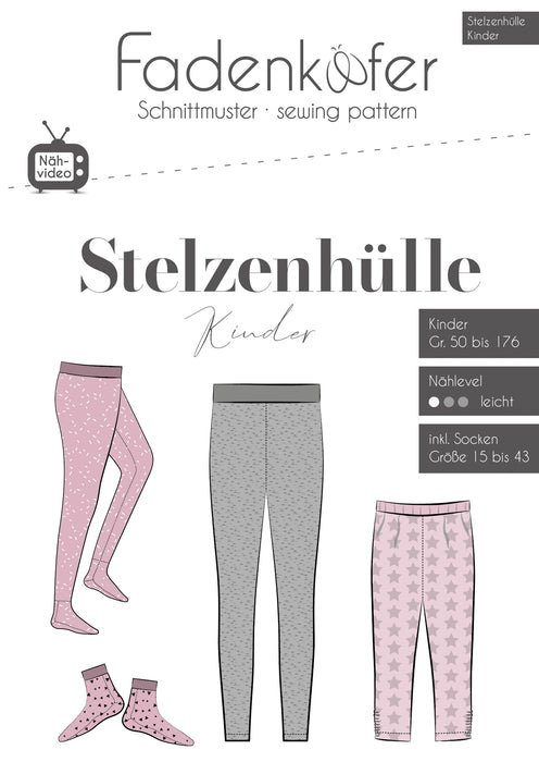 Schnittmuster Stelzenhülle Kinder von Fadenkäfer