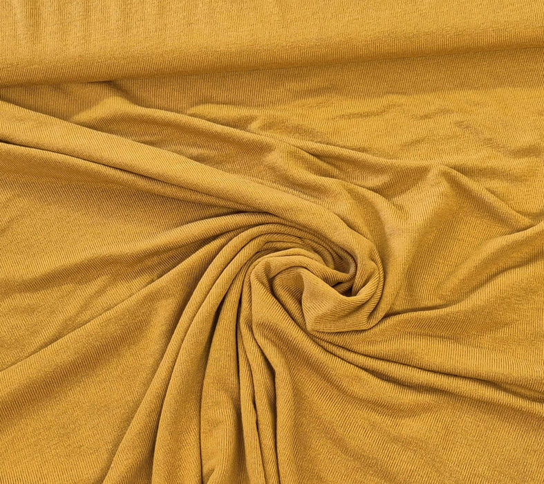 Viscosejersey Click Uni senf