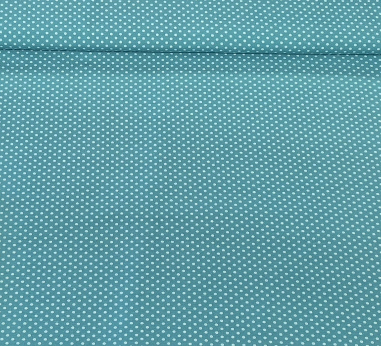 Baumwolljersey Punkte aqua mint