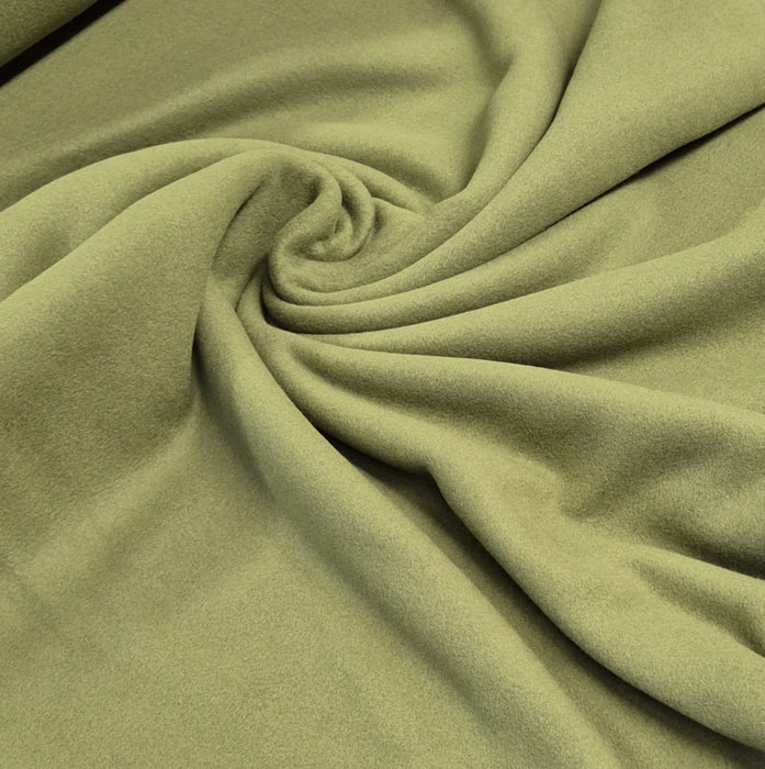 Baumwollfleece olivgrün