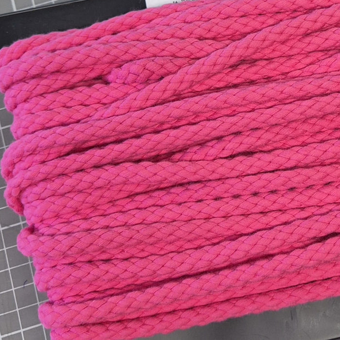 Baumwolle Flechtkordel 10mm pink