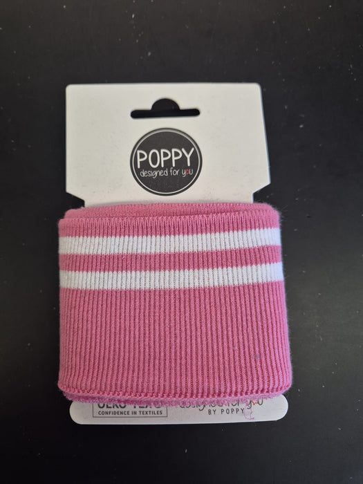 Cuff College Feinstrickbündchen corallrosa