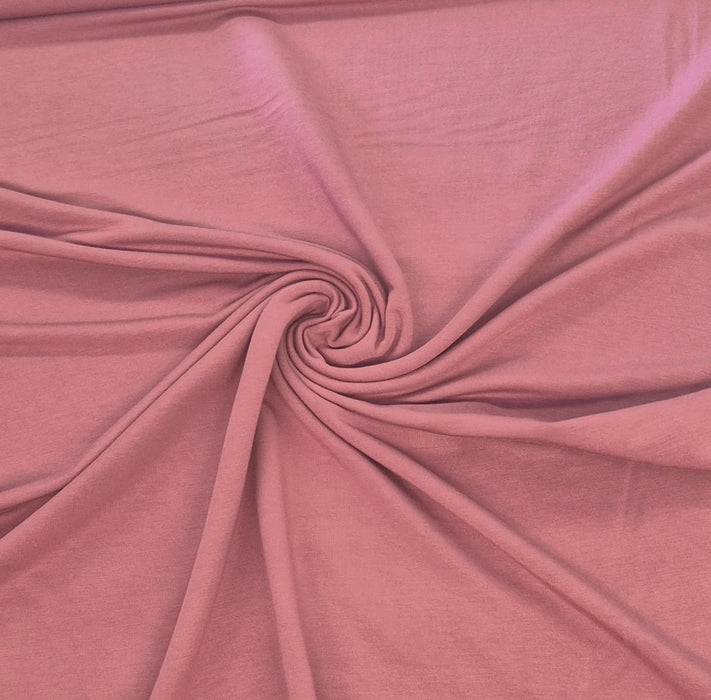 Hilco Modal Sweat Stoff Uni dusty berry