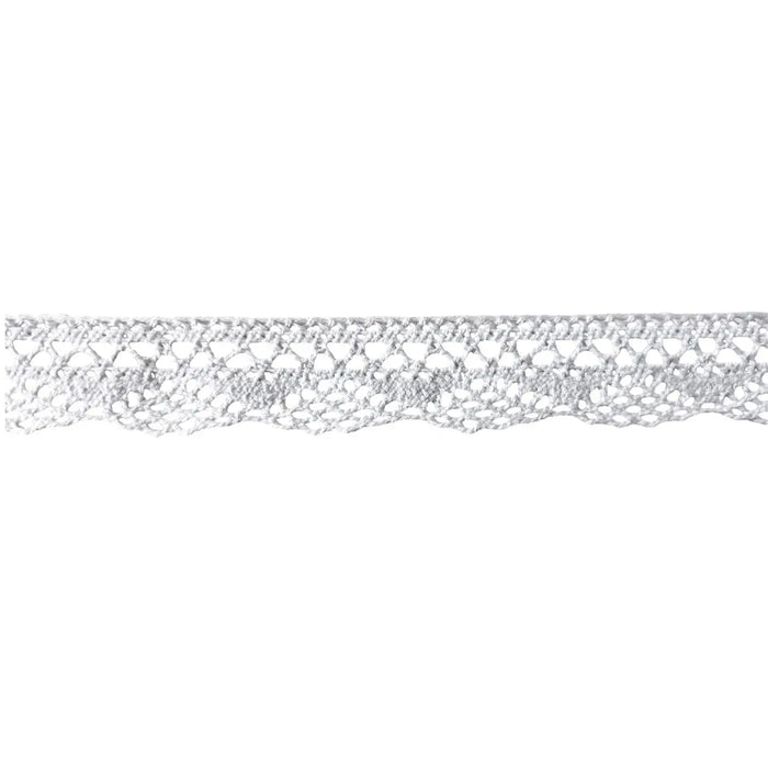 Baumwolle Spitzenband 2,2 cm weiss