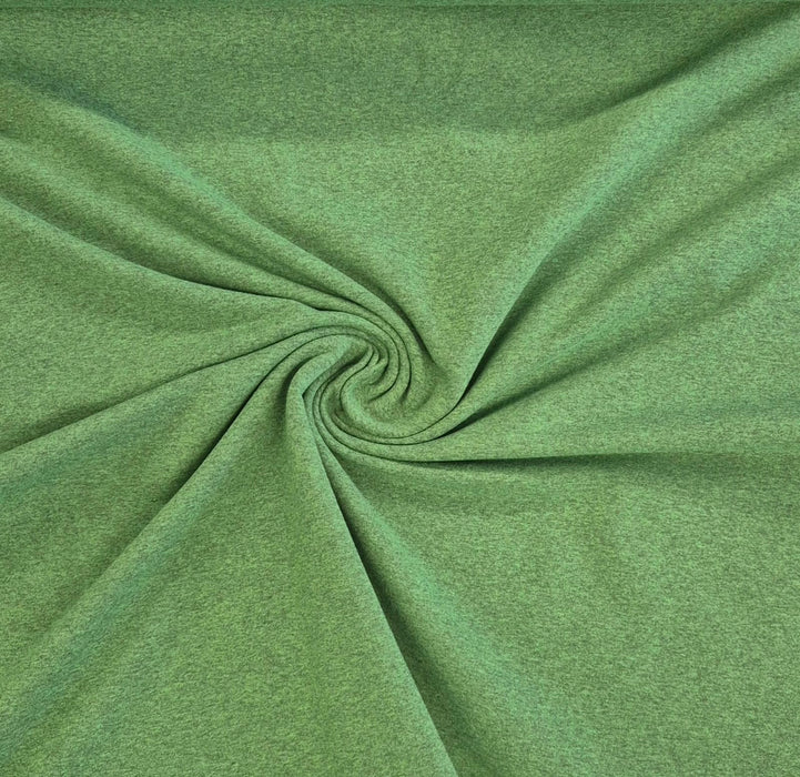 Sommersweat "Crop" grün - meliert