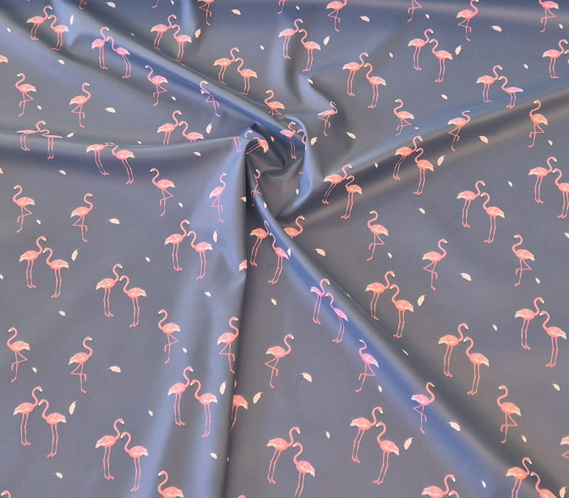 Wasserdicht Stoff digital bedruckt Flamingo