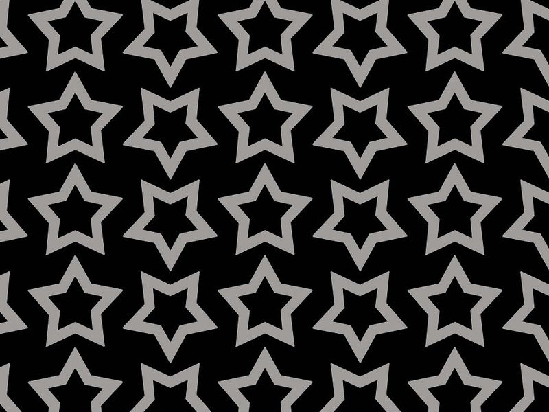 Baumwolljersey Sterne schwarz - grau