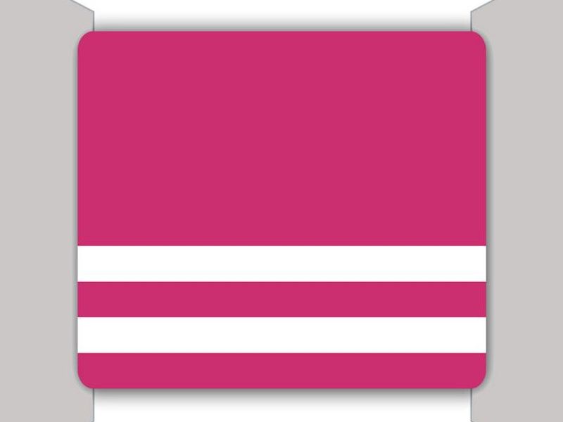 Cuff College Feinstrickbündchen pink - weiss
