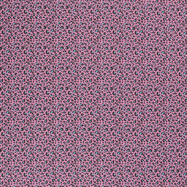 Baumwolljersey bedruckt  Leopard rosa