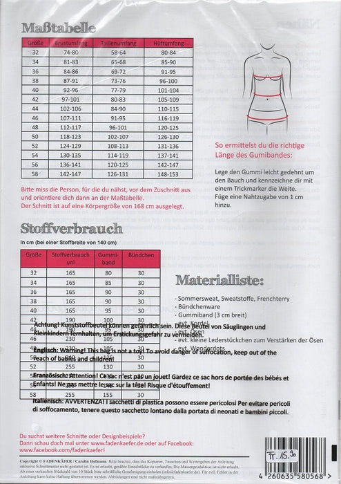Damen Jogginghose Chris Gr. 32-58 von Fadenkäfer