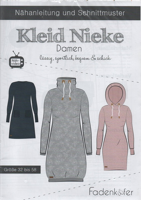 Damen Kleid Nieke Gr. 32-58 von Fadenkäfer