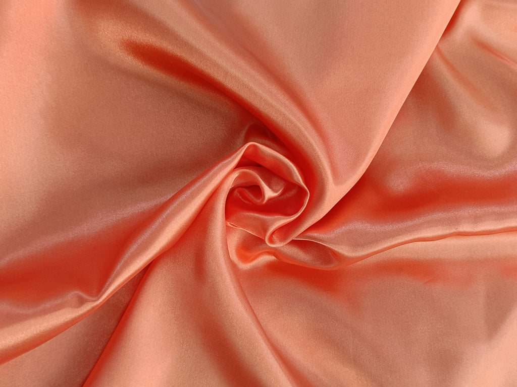 Satin Futterstoff uni orange —