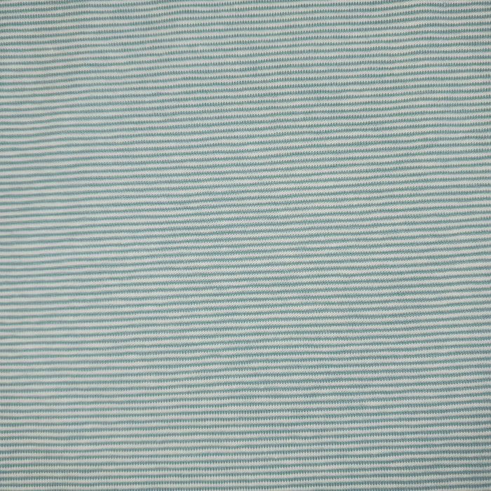 Baumwolljersey gestreift mint-weiss