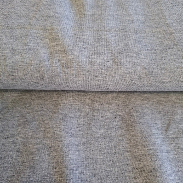 Baumwollsweat Jogging melange grau