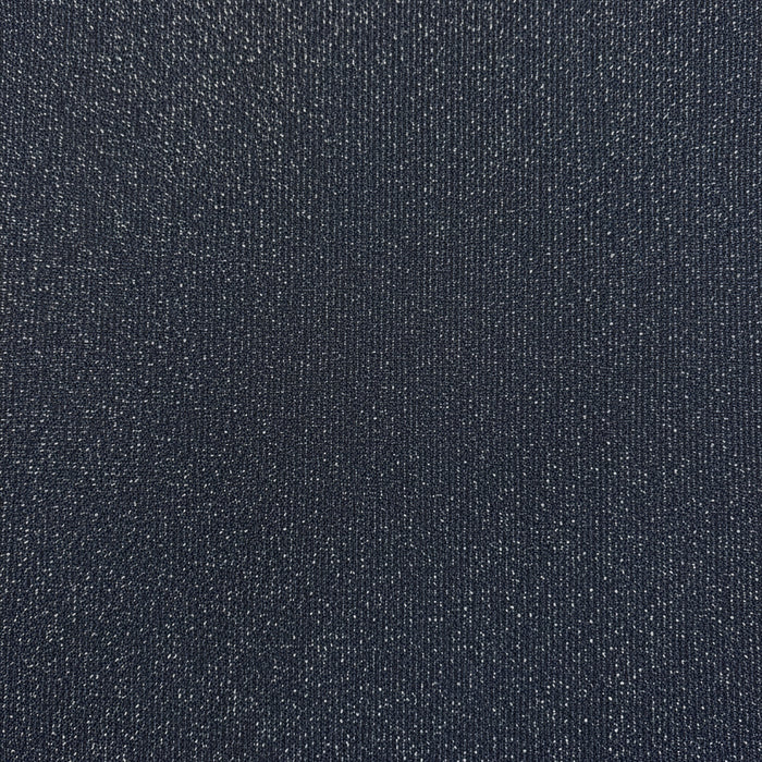 Glattbündchen Lurex marine-silber
