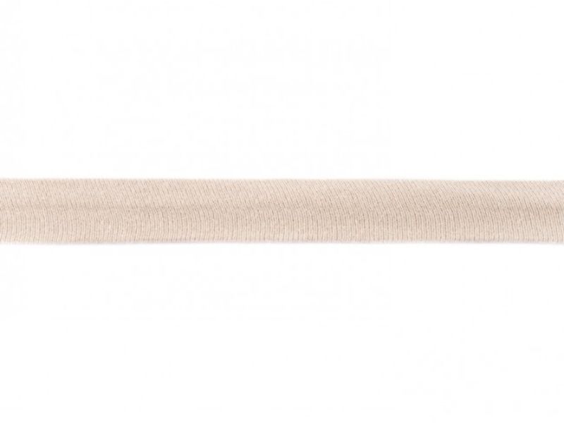 Elastisches Jersey - Schrägband 20 mm beige